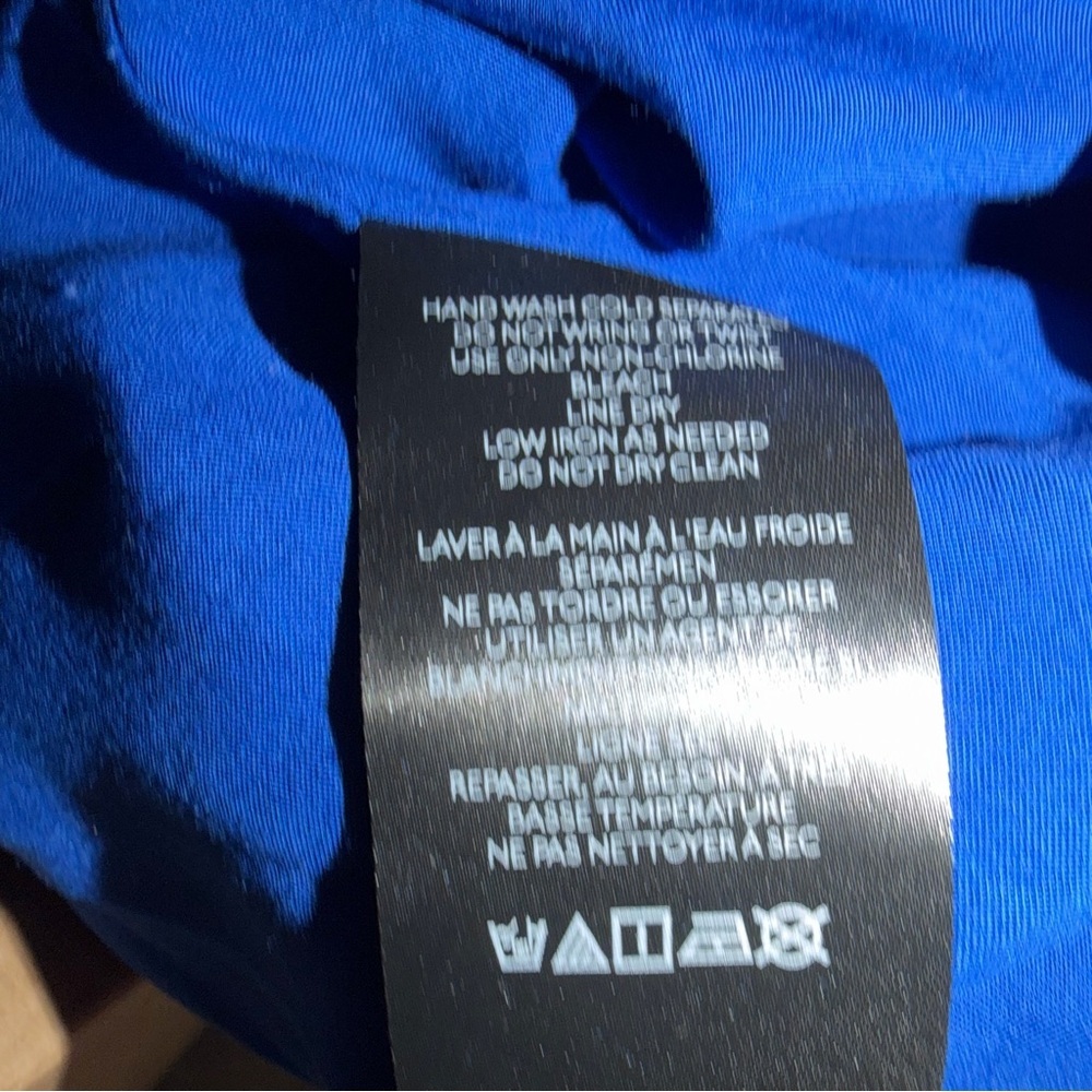 Maeve From Anthropologie Cobalt Blue Faux Wrap Dress NEW WITH TAGS Size 0 - Picture 10 of 10